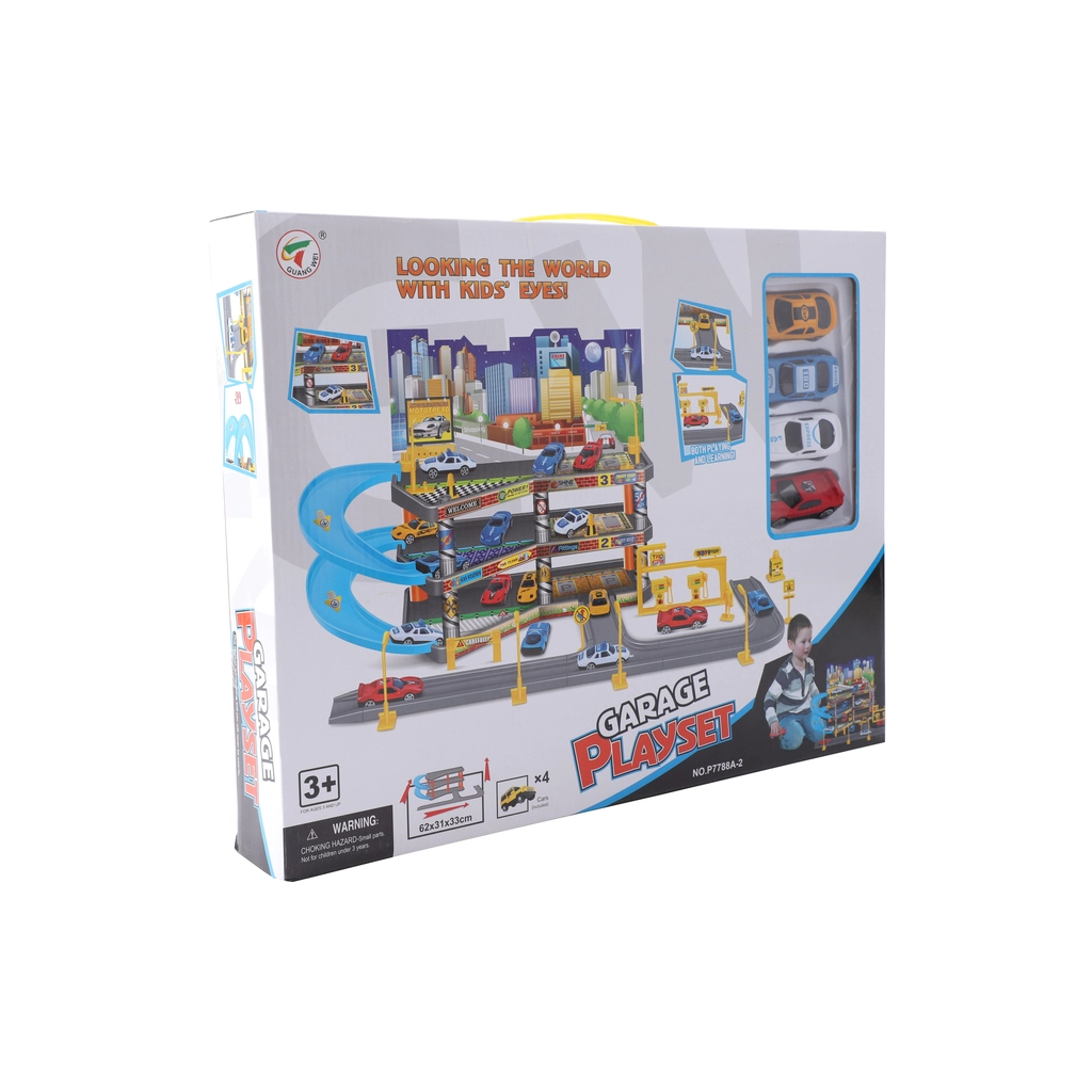Ігровий набір Playset складний паркінг в комплекті з 4 машинками GARAGE (3858894672479) - фото 1 Ігровий набір Playset складний паркінг в комплекті з 4 машинками GARAGE (3858894672479) - фото 1