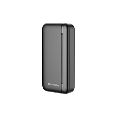 Батарея універсальна ColorWay 20 000 mAh Portable Charger (USB/QC3.0 + USB-C/PD/22.5W) Black (CW-PB200LPB4BK-PD) - фото 1
