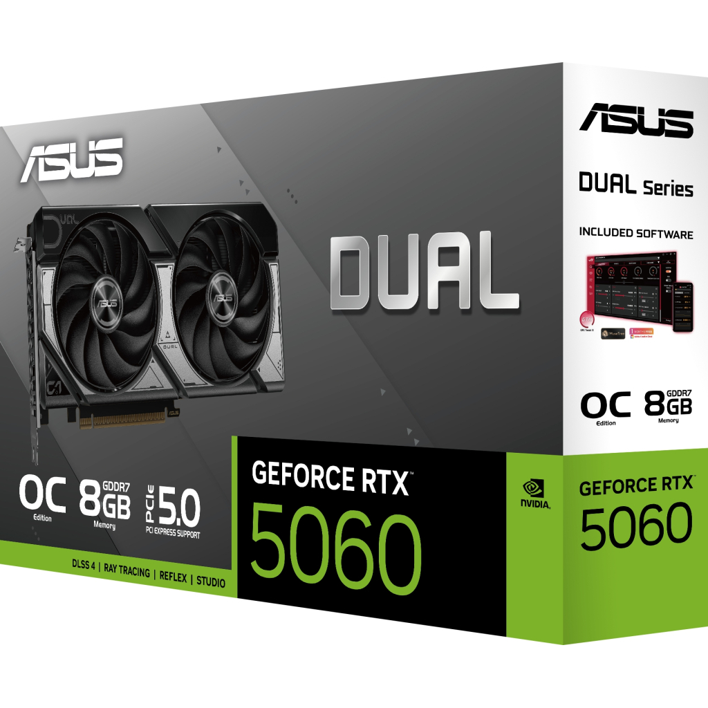 Відеокарта ASUS GeForce RTX5060 8Gb DUAL OC (DUAL-RTX5060-O8G) - фото 7 Відеокарта ASUS GeForce RTX5060 8Gb DUAL OC (DUAL-RTX5060-O8G) - фото 7
