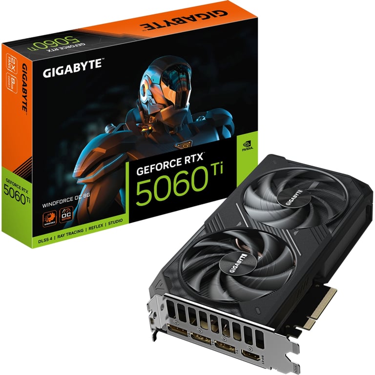 Відеокарта GIGABYTE GeForce RTX5060Ti 8Gb WINDFORCE OC (GV-N506TWF2OC-8GD) - фото 7