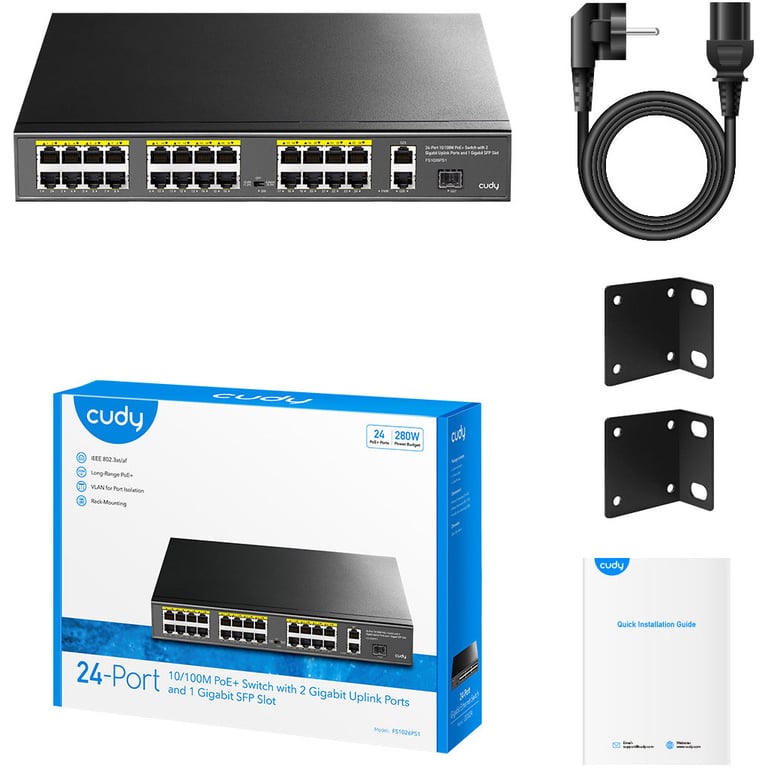 Комутатор мережевий Cudy FS1026PS1 - фото 4
