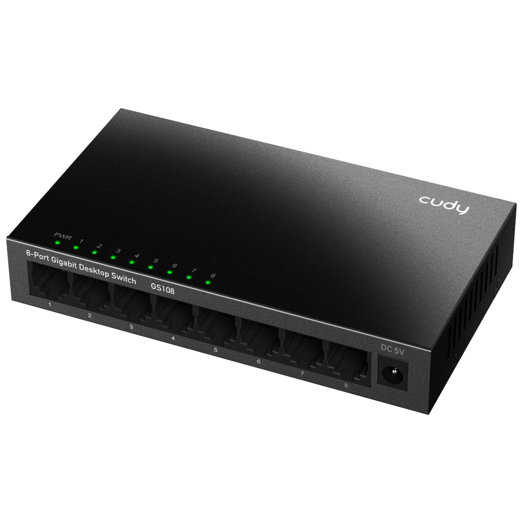 Комутатор мережевий Cudy GS108 - фото 1 Комутатор мережевий Cudy GS108 - фото 1