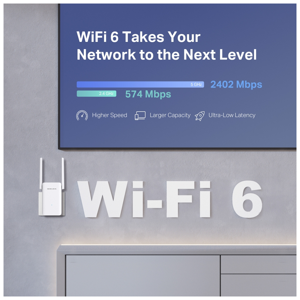 Ретранслятор Mercusys ME80X - фото 4 Ретранслятор Mercusys ME80X - фото 4