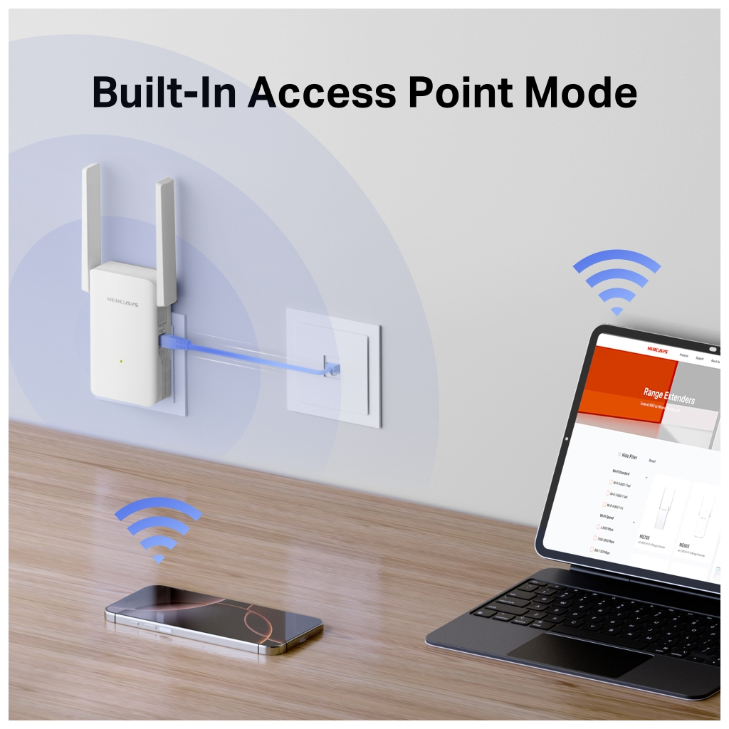 Ретранслятор Mercusys ME80X - фото 7 Ретранслятор Mercusys ME80X - фото 7
