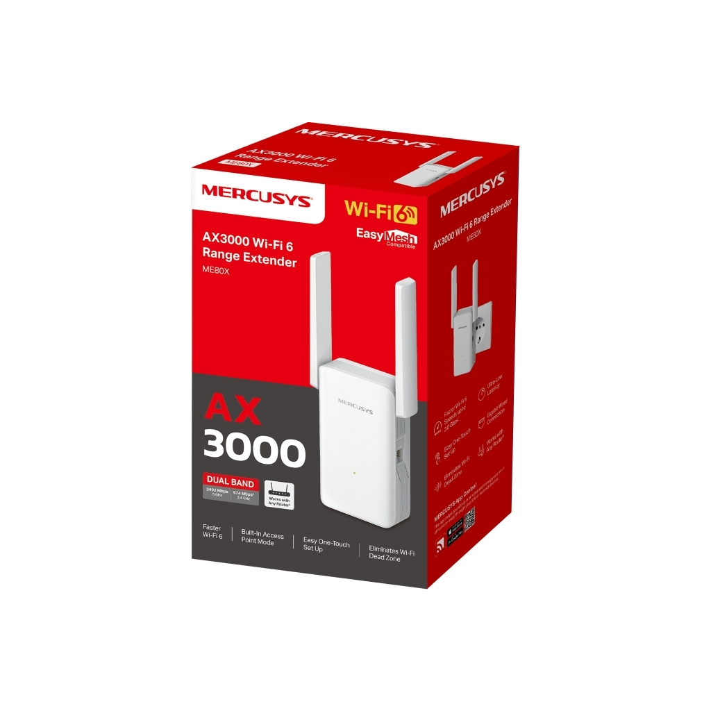 Ретранслятор Mercusys ME80X - фото 9 Ретранслятор Mercusys ME80X - фото 9