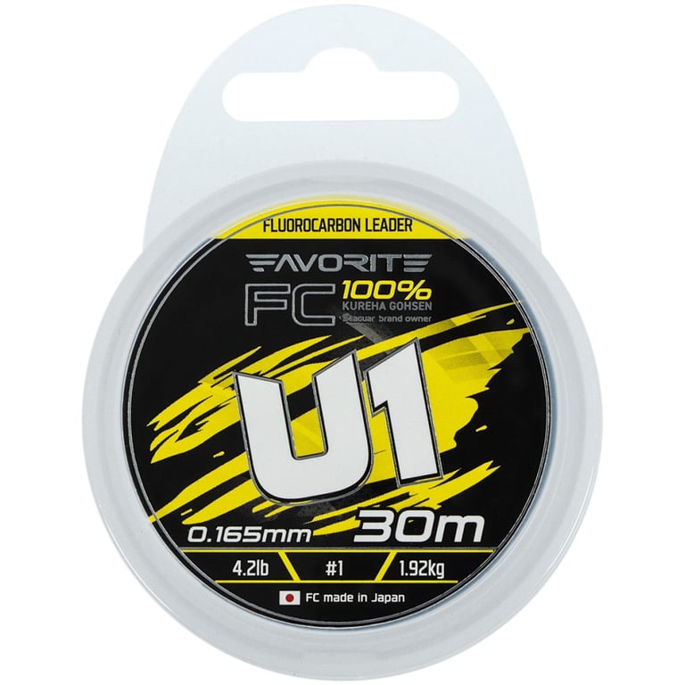 Флюорокарбон Favorite U1 FC 30m 1.0/0.165mm 4.2lb/1.92kg (1693.12.08) - фото 2
