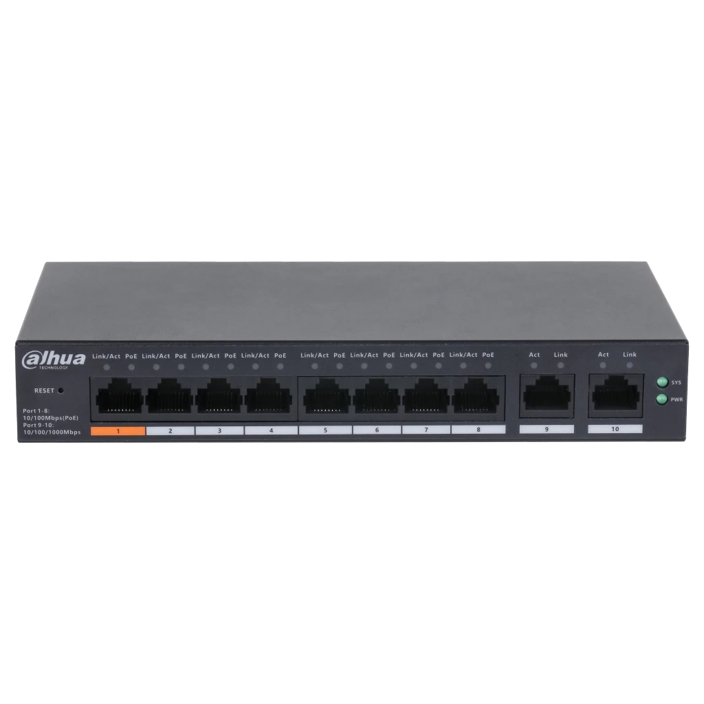 Комутатор мережевий Dahua DH-CS4010-8ET-60 - фото 2 Комутатор мережевий Dahua DH-CS4010-8ET-60 - фото 2