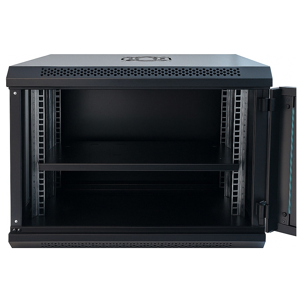 Шафа настінна GEAR 9U 19" 600x450x500 мм, + полка 19", black (GWMSN-9U-600-450) - фото 2 Шафа настінна GEAR 9U 19" 600x450x500 мм, + полка 19", black (GWMSN-9U-600-450) - фото 2