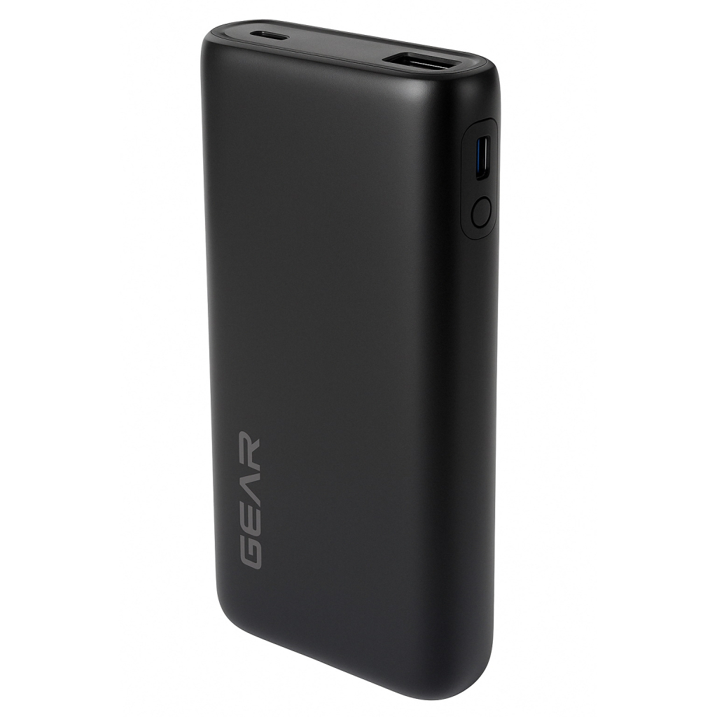 Батарея універсальна GEAR 20000mAh, PD/70W, black (DL203C) Батарея універсальна GEAR 20000mAh, PD/70W, black (DL203C)
