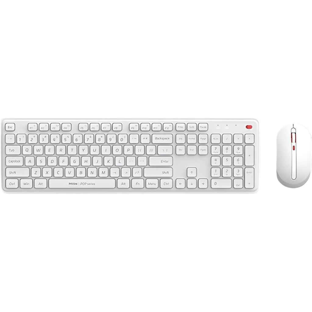 Комплект Xiaomi MiiiW Keyboard and Mouse Combo Gen 3 PB03 Wireless UA White (MW24PB03 White) - фото 1
