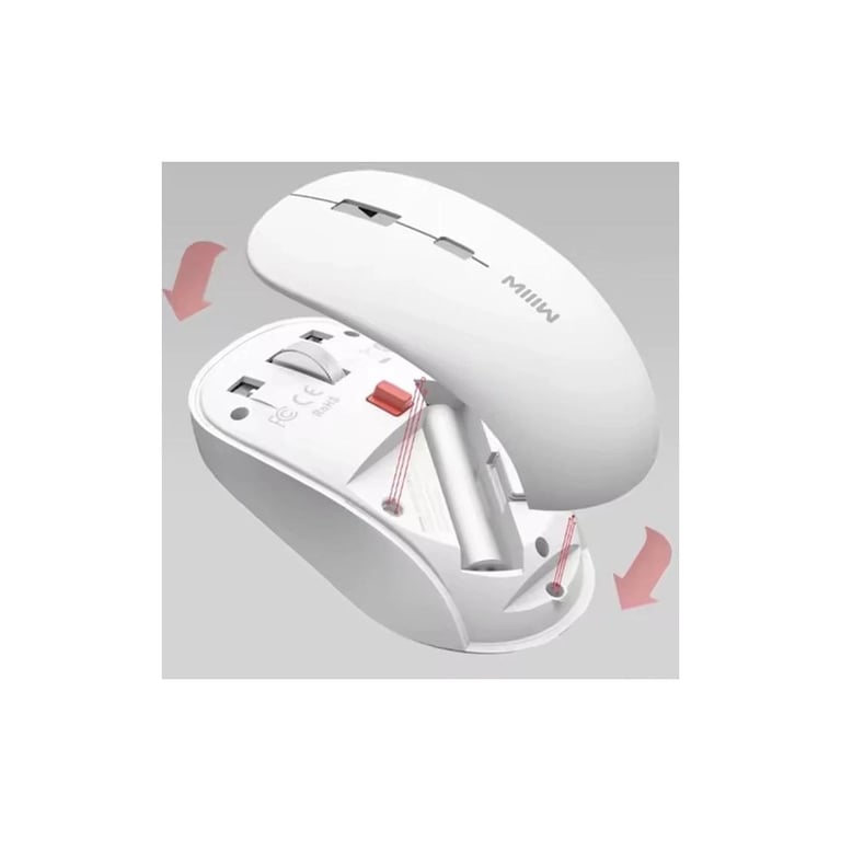 Мишка Xiaomi MiiiW Wireless/Bluetooth White (MW23M22 White) - фото 3