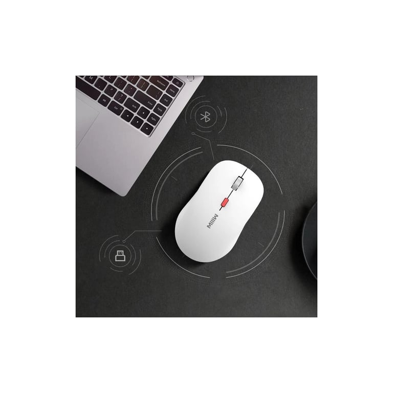 Мишка Xiaomi MiiiW Wireless/Bluetooth White (MW23M22 White) - фото 4