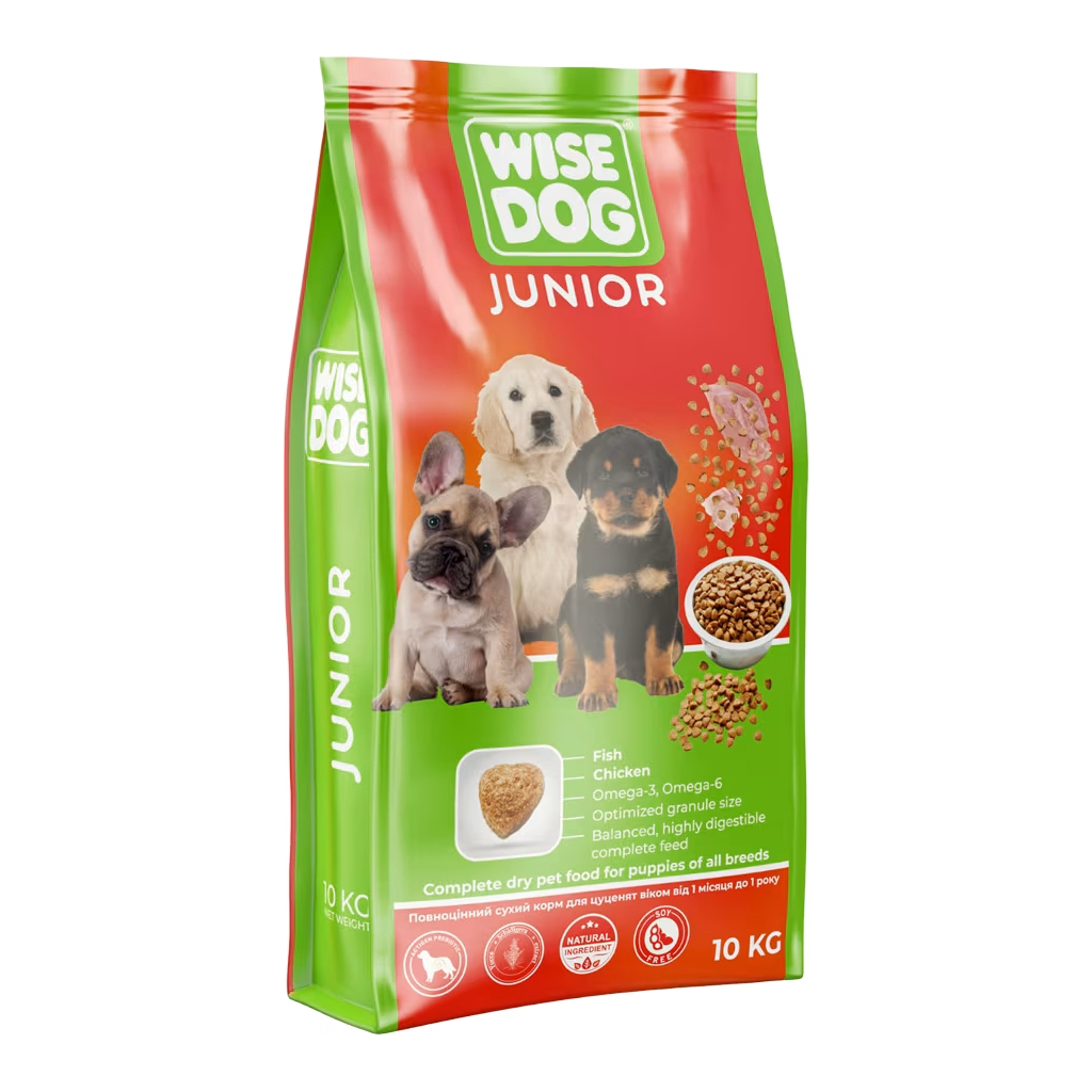 Сухий корм для собак Wise Dog Junior 10 кг (4820111141234) - фото 1 Сухий корм для собак Wise Dog Junior 10 кг (4820111141234) - фото 1