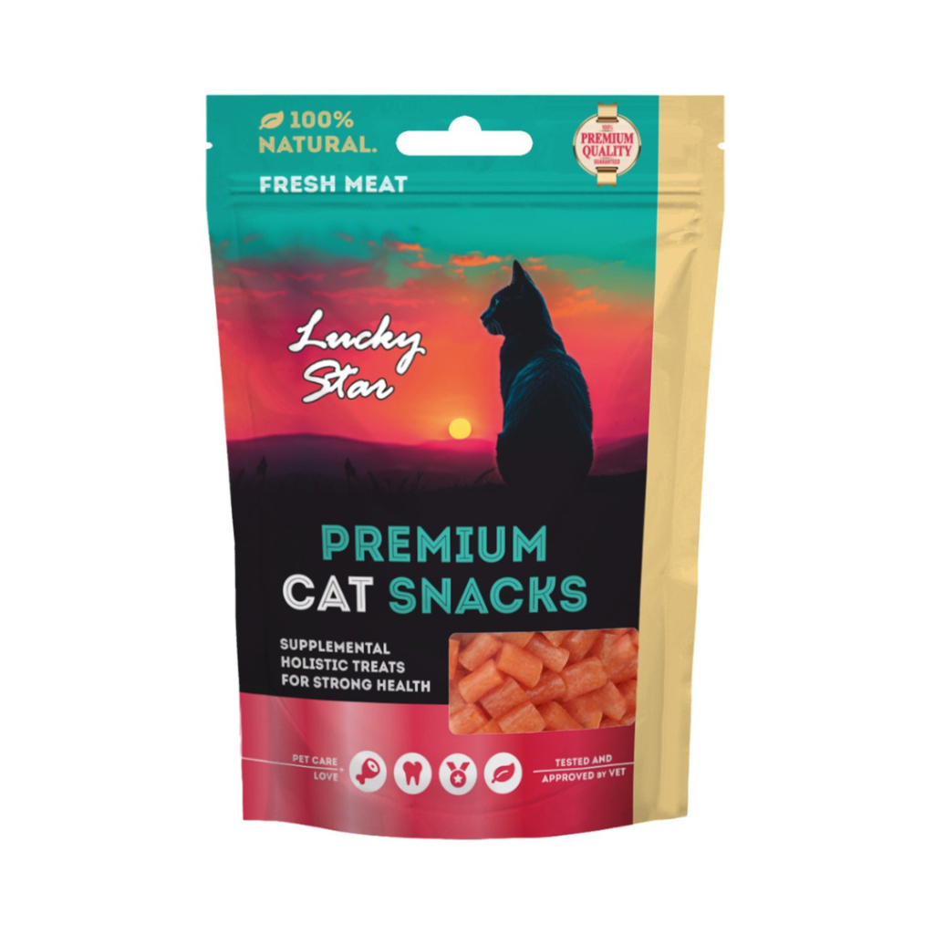 Ласощі для котів Lucky Star Шматочки в'яленого курячого м'яса 65 г (4820281500718) - фото 3 Ласощі для котів Lucky Star Шматочки в'яленого курячого м'яса 65 г (4820281500718) - фото 3