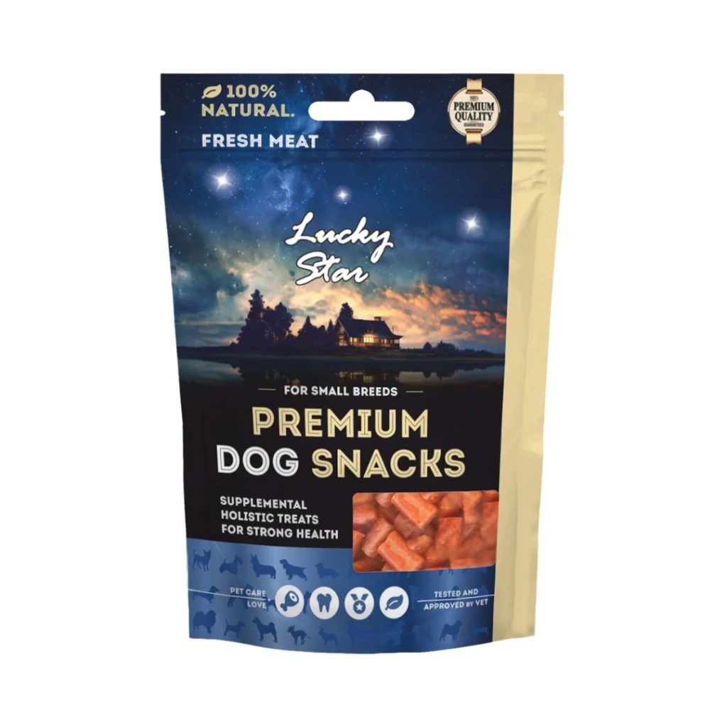 Ласощі для собак Lucky Star Шматочки в'яленої тріски 65 г (4820281500688) - фото 2 Ласощі для собак Lucky Star Шматочки в'яленої тріски 65 г (4820281500688) - фото 2