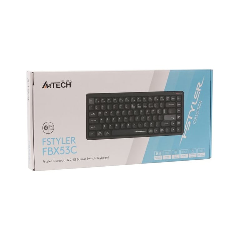 Клавіатура A4Tech FBX53C Wireless/Bluetooth UA Black (4711421001908) - фото 4