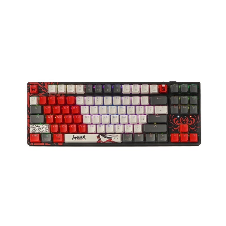 Клавіатура A4Tech Bloody WS87 Naraka Wireless/Bluetooth Black/Red (4711421001113) - фото 1