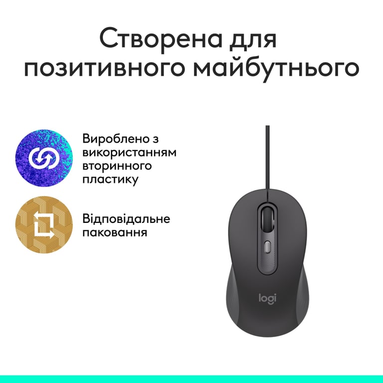 Мишка Logitech Signature M520 for Business USB-C Graphite (910-007511) - фото 7