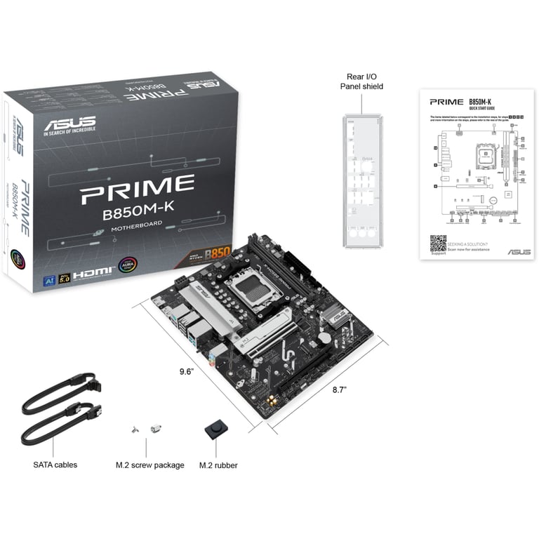 Материнська плата ASUS PRIME B850M-K - фото 8
