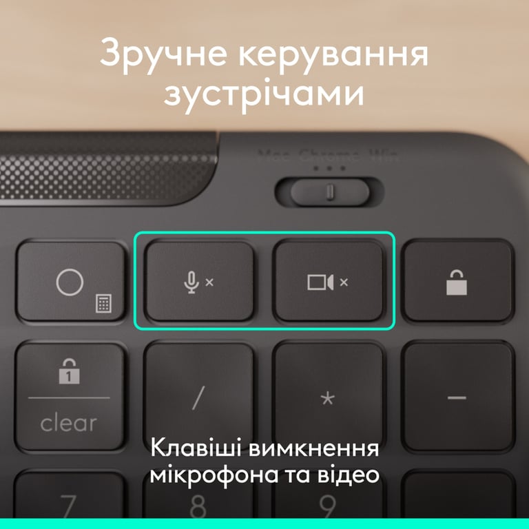 Клавіатура Logitech Signature Slim K620 for Business USB-C UA Graphite (920-013333) - фото 5