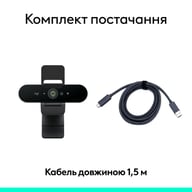 Веб-камера Logitech Brio 4K Ultra HD Graphite (960-001718) - фото 9