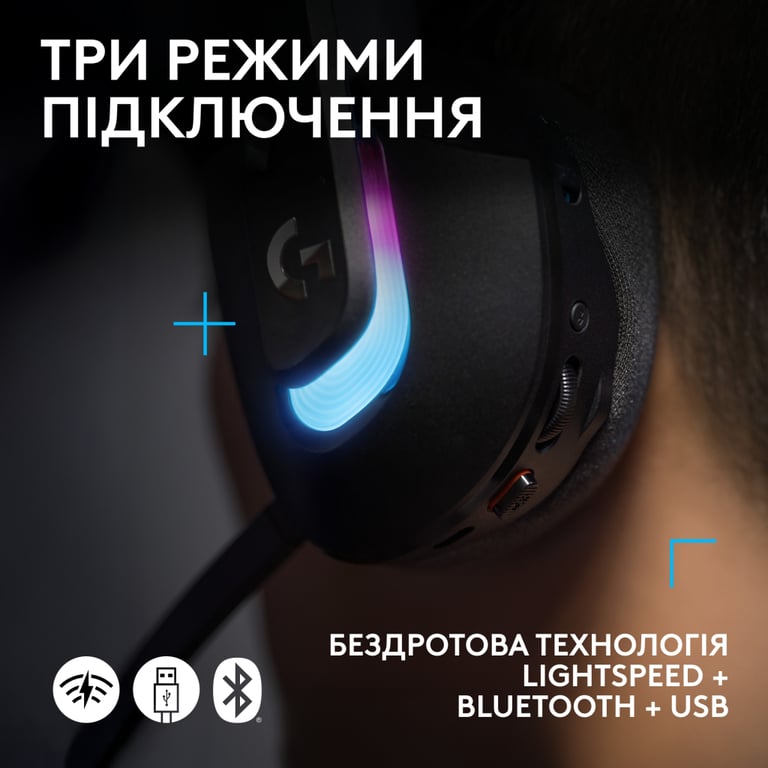 Навушники Logitech G522 Lightspeed Wireless Gaming Headset Black (981-001544) - фото 7