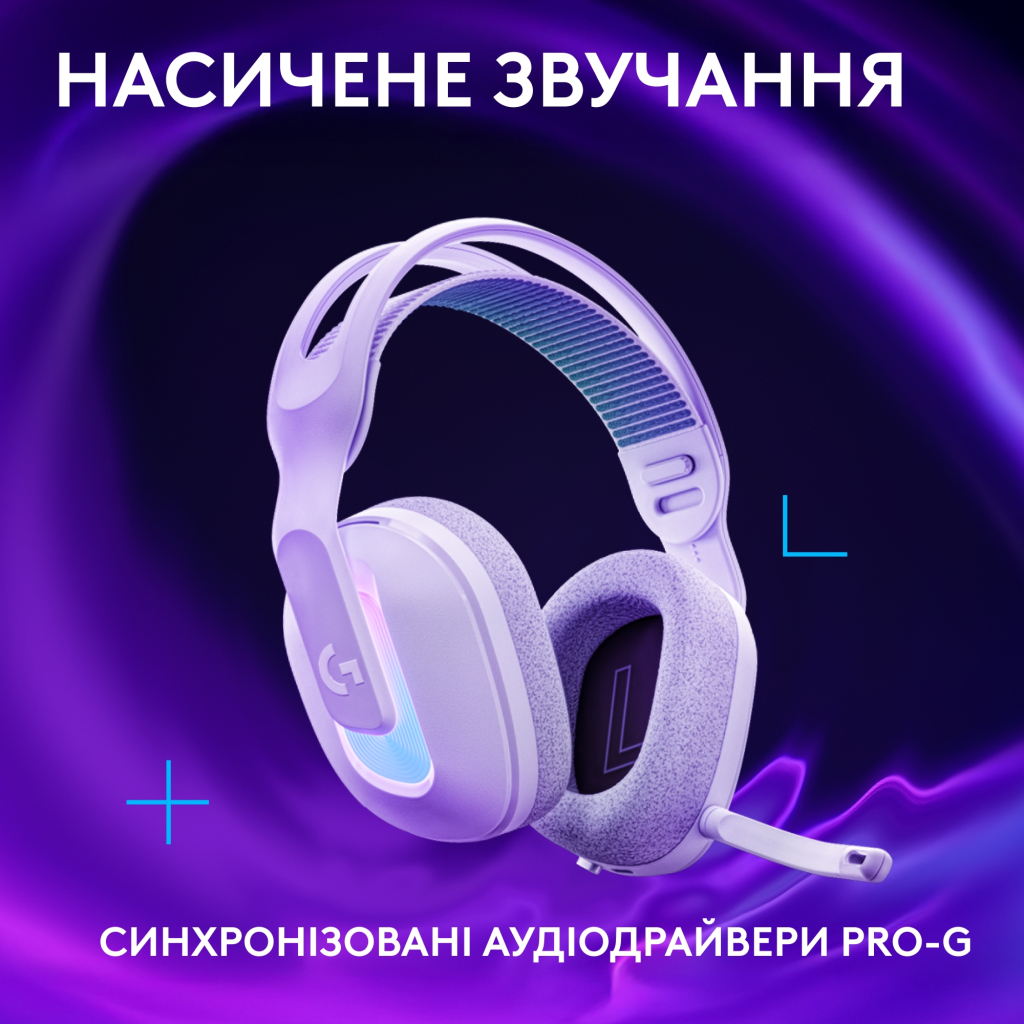 Навушники Logitech G522 Lightspeed Wireless Gaming Headset White (981-001550) - фото 6 Навушники Logitech G522 Lightspeed Wireless Gaming Headset White (981-001550) - фото 6