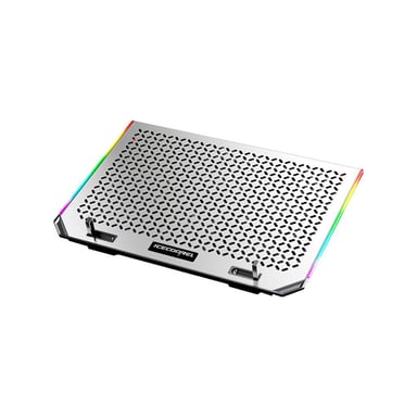Підставка до ноутбука IceCoorel 10-15.6", 6*80mm 1800 RPM, 2*USB, 366x256x23mm, RGB (A17) - фото 1