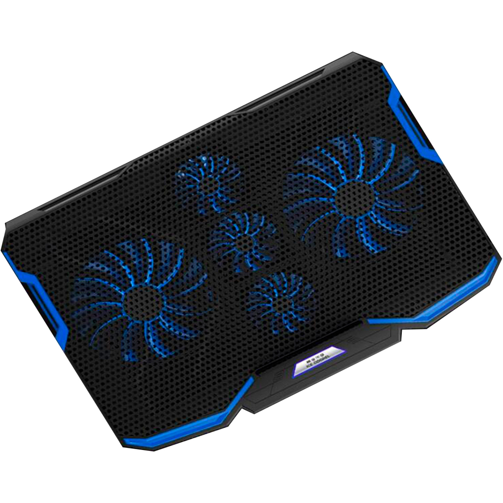 Підставка до ноутбука IceCoorel 10-15.6", 2*140mm + 3*70mm 1400 RPM, 2*USB, 410x290x26mm, Blue (A2) - фото 2 Підставка до ноутбука IceCoorel 10-15.6", 2*140mm + 3*70mm 1400 RPM, 2*USB, 410x290x26mm, Blue (A2) - фото 2
