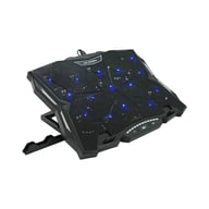 Підставка до ноутбука IceCoorel 10-17", 15*60mm 2500 RPM, TYPE-C+USB, 400x305x39mm, Black (K12) - фото 2