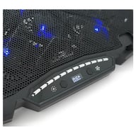 Підставка до ноутбука IceCoorel 10-17", 15*60mm 2500 RPM, TYPE-C+USB, 400x305x39mm, Black (K12) - фото 4