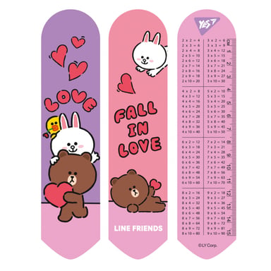 Закладки для книг Yes 2D Line Friends love (708134) - фото 1