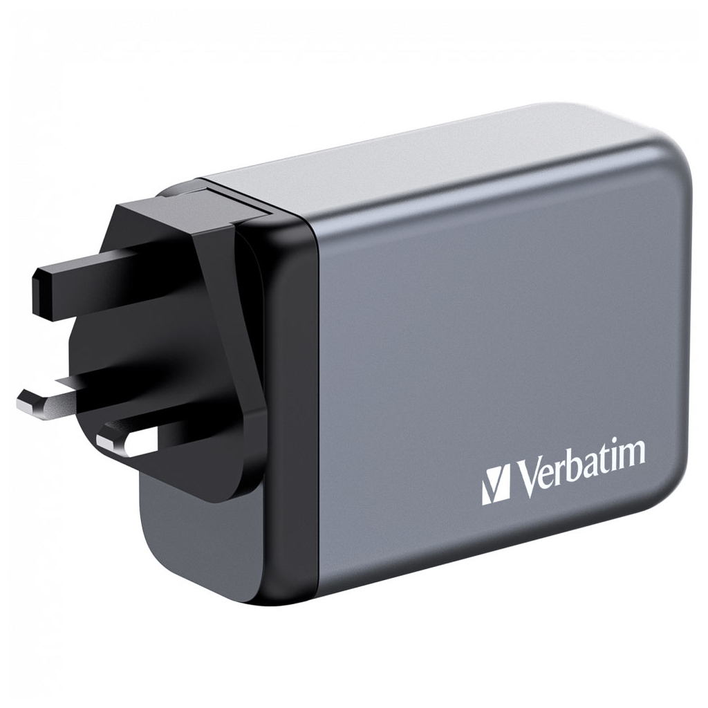 Зарядний пристрій Verbatim GaN 240 W 4 ports (USB-C-140 W,USB-C-100 W,USB-C-65 W /USB-A -3.0) (32205) - фото 3 Зарядний пристрій Verbatim GaN 240 W 4 ports (USB-C-140 W,USB-C-100 W,USB-C-65 W /USB-A -3.0) (32205) - фото 3