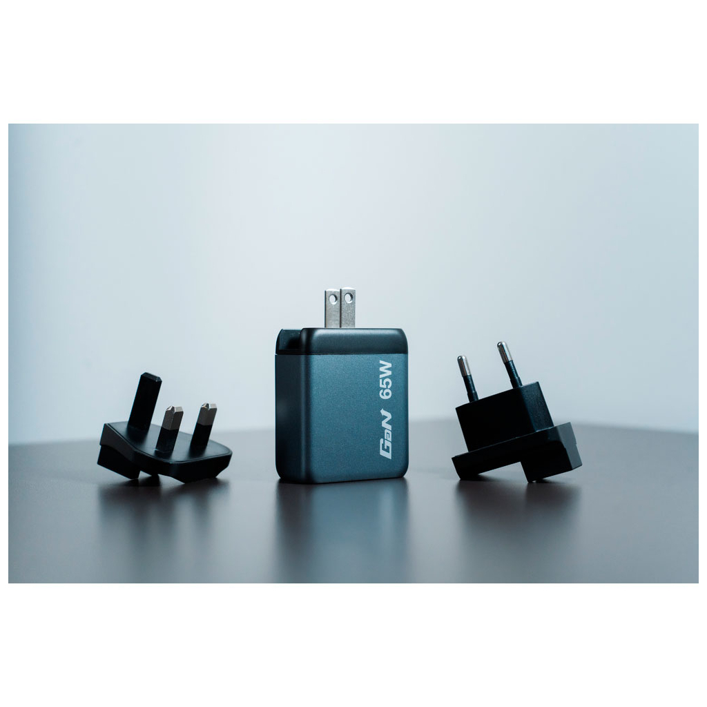 Зарядний пристрій Verbatim GaN 65 W 3 ports (2xUSB-C-65 W /USB-A -3.0) (32201) - фото 4 Зарядний пристрій Verbatim GaN 65 W 3 ports (2xUSB-C-65 W /USB-A -3.0) (32201) - фото 4