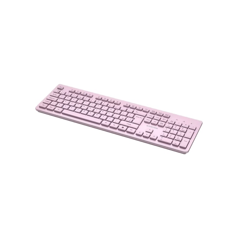 Клавіатура Canyon HKB-W01 Silent Wireless UA Pink (CNS-HKBW01P) - фото 2