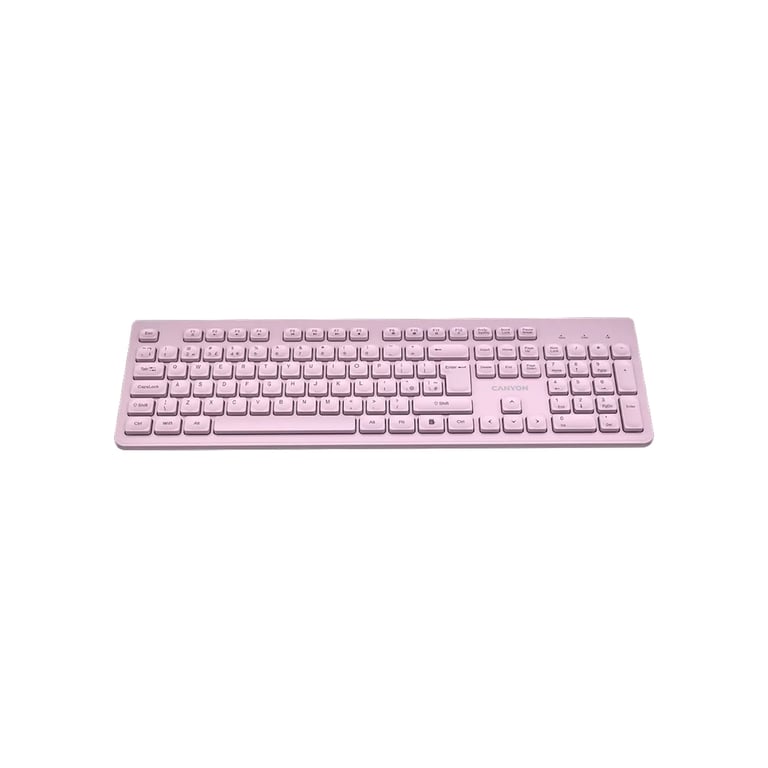 Клавіатура Canyon HKB-W01 Silent Wireless UA Pink (CNS-HKBW01P) - фото 3