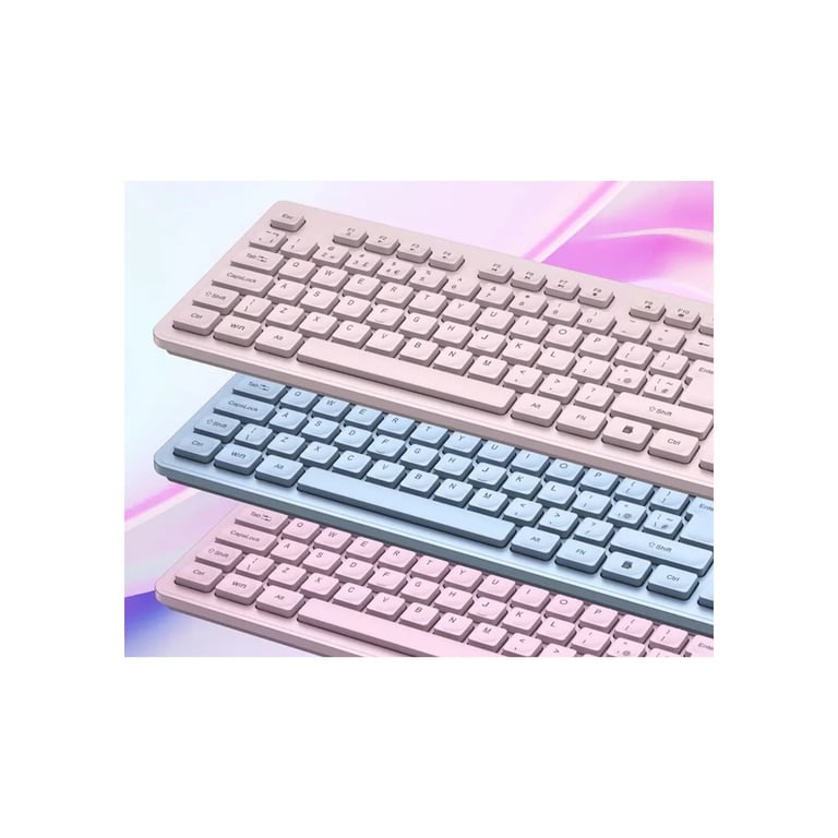 Клавіатура Canyon HKB-W01 Silent Wireless UA Pink (CNS-HKBW01P) - фото 6