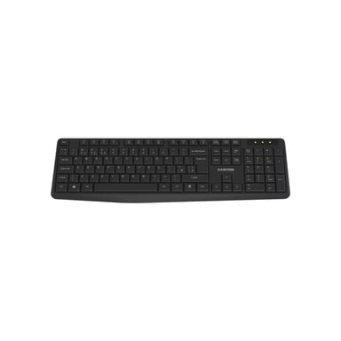 Клавіатура Canyon KB-W01 Water resistant Wireless UA Black (CNE-CKEYW01) - фото 1