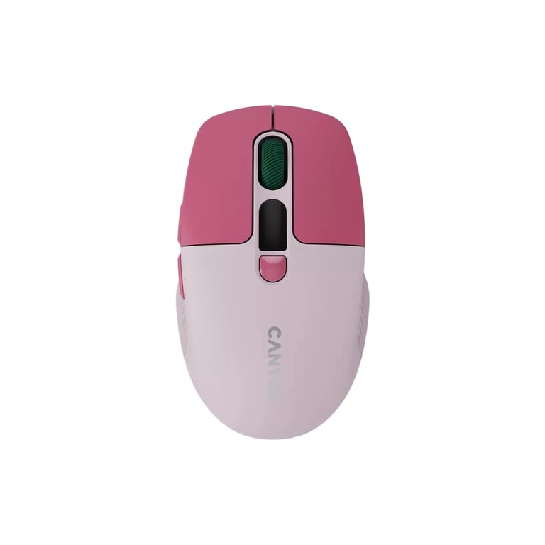 Мишка Canyon MW-26 LCD Silent Wireless/Bluetooth Pink (CNS-CMSW26P) - фото 1