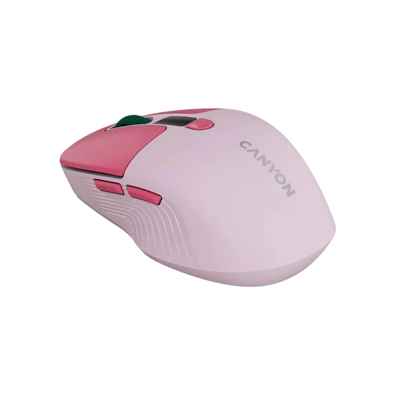 Мишка Canyon MW-26 LCD Silent Wireless/Bluetooth Pink (CNS-CMSW26P) - фото 4
