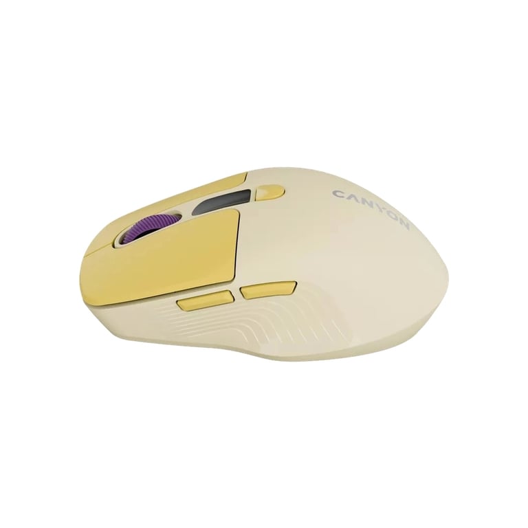 Мишка Canyon MW-26 LCD Silent Wireless/Bluetooth Yellow (CNS-CMSW26Y) - фото 3