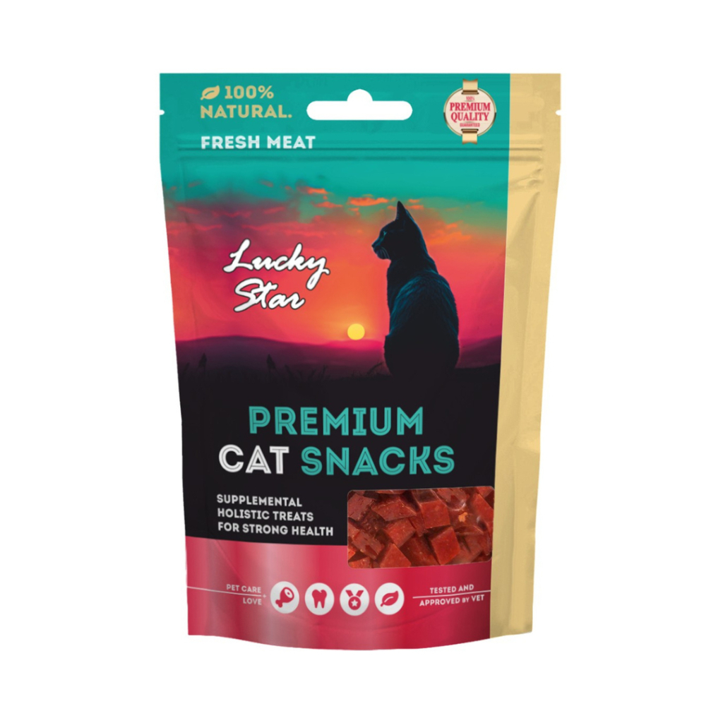 Ласощі для котів Lucky Star М'які кубики з качиного м'яса 65 г (4820281500732) - фото 3 Ласощі для котів Lucky Star М'які кубики з качиного м'яса 65 г (4820281500732) - фото 3