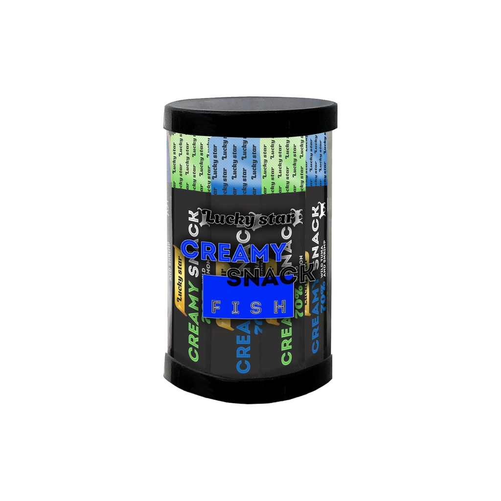 Ласощі для котів Lucky Star Мікс лагідного рибного пюре у стіках лосось-тунець 24 шт (4821234762498) - фото 1 Ласощі для котів Lucky Star Мікс лагідного рибного пюре у стіках лосось-тунець 24 шт (4821234762498) - фото 1