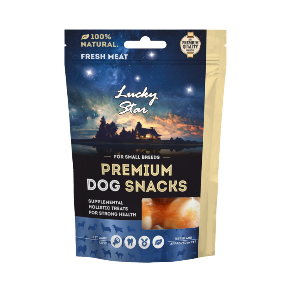 Ласощі для собак Lucky Star Міні кісточки DENTAL CARE з куркою 65 г (4820281500602) - фото 3 Ласощі для собак Lucky Star Міні кісточки DENTAL CARE з куркою 65 г (4820281500602) - фото 3