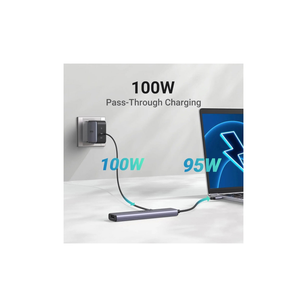 Порт-реплікатор UGREEN CM478 USB Type-C HDMI, USB/3.0, Type-C for charging PD/100W (15495) - фото 7 Порт-реплікатор UGREEN CM478 USB Type-C HDMI, USB/3.0, Type-C for charging PD/100W (15495) - фото 7