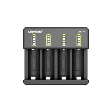 Зарядний пристрій для акумуляторів Liitokala 4 Slots, Li-ion, 16340, CR123A (Lii-L16340)