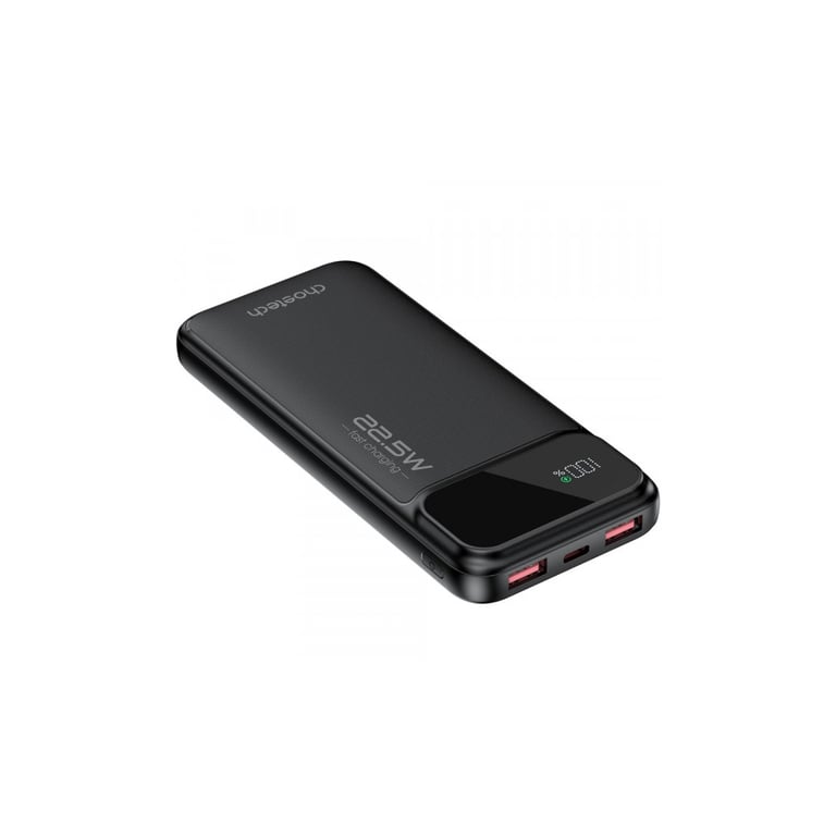 Батарея універсальна Choetech 10000mAh 22.5W, PD, QC/3.0, USB-A, USB-C, Black (B728-CCBK) - фото 2