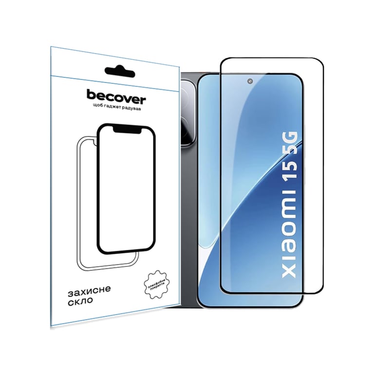 Скло захисне BeCover Xiaomi 15 5G Black (713419) - фото 1
