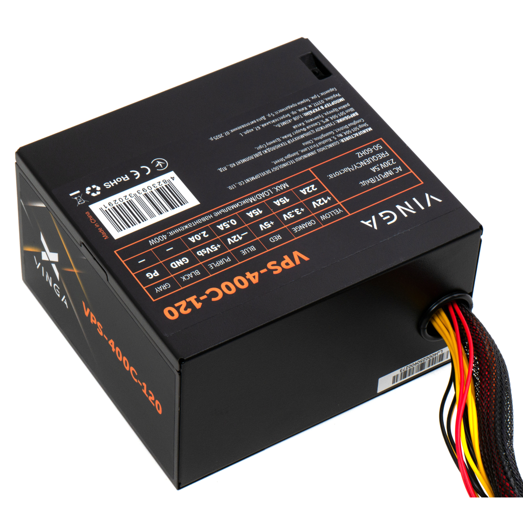 Блок живлення Vinga 400W ОЕМ (VPS-400С-120) - фото 6 Блок живлення Vinga 400W ОЕМ (VPS-400С-120) - фото 6