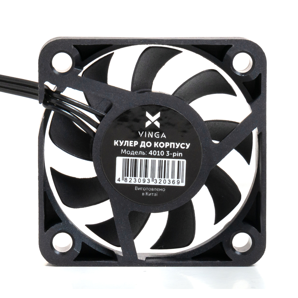 Кулер до корпусу Vinga 4010 3-pin ОЕМ - фото 3 Кулер до корпусу Vinga 4010 3-pin ОЕМ - фото 3